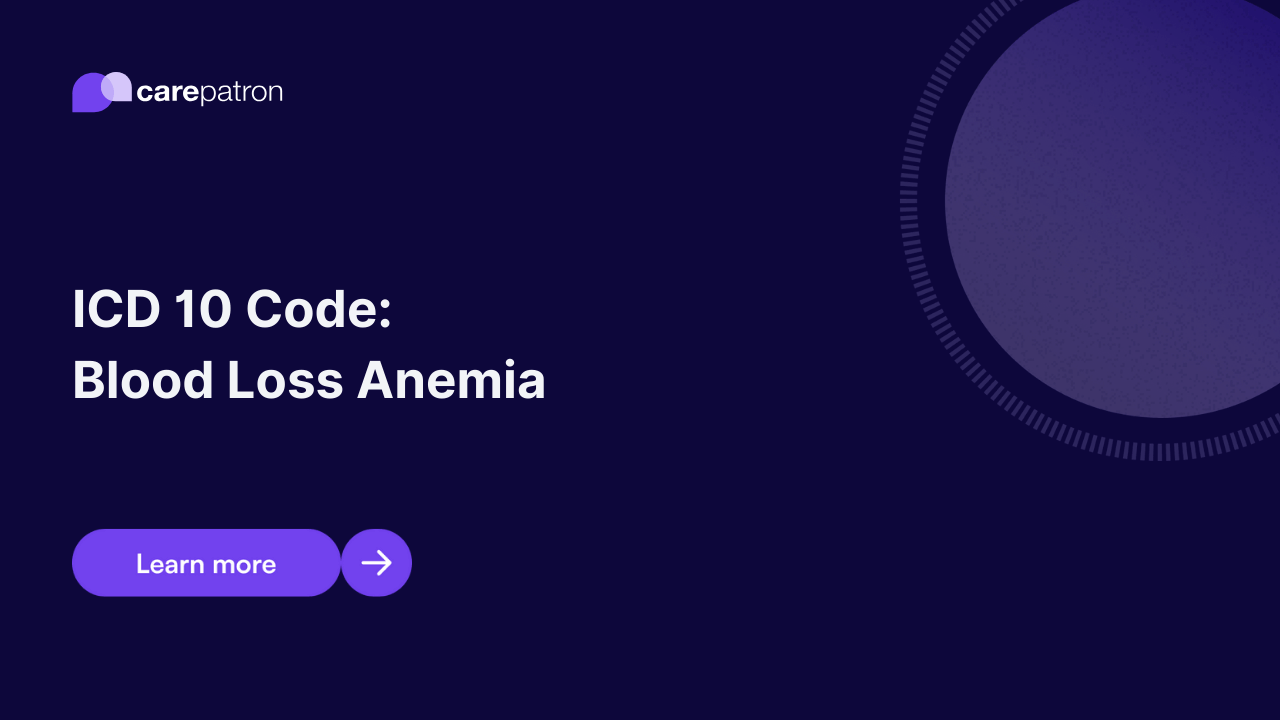 Blood Loss Anemia ICD10CM Codes 2023